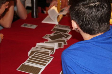 Students were participating in the holiday spirit by playing fun games and activities such as tarot cards.