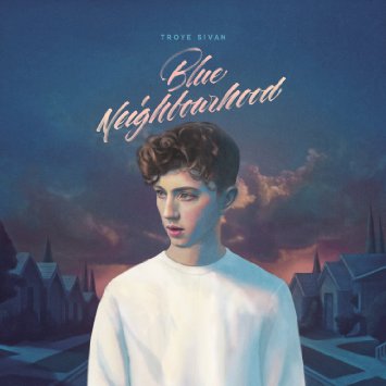The album cover features artwork by Hsiao-Ron Cheng. Its a portrait of Sivan with a typical suburbian street in the background, with a blue sunset fading in the back. The non-deluxe version is the same with a lighter color scheme.