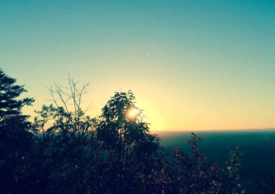 Autumn view from the Barker house atop Sawnee mountain