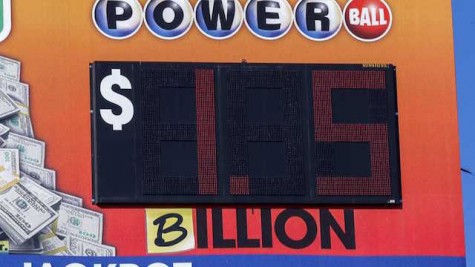The original Powerball boards that list the winning amounts only portrayed dollars in millions. Many of the automatic boards were updated with a