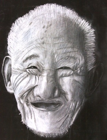Karp portrays the beautful details hidden within a genuine look of happiness