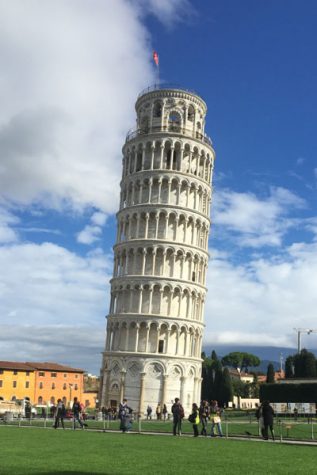 The Leaning Tower of Pisa in Pisa, Italy.