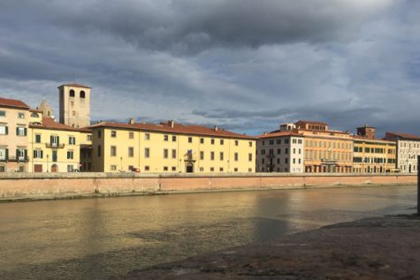 One of the many canals that riddle the city of Pisa