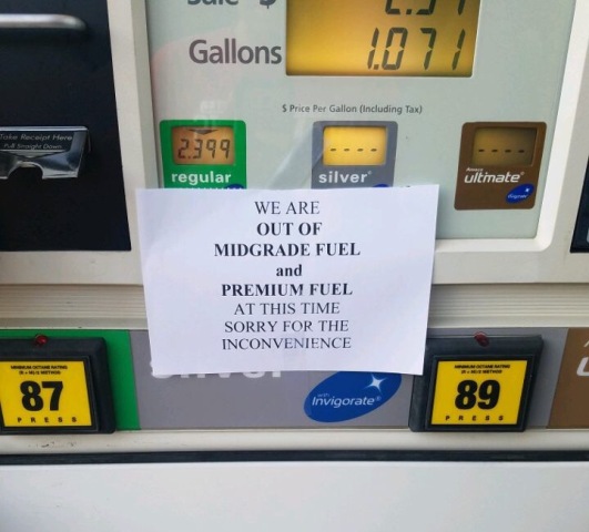 Many gas stations in Forsyth County were overflowing on Saturday and Sunday as people were trying to fill up their tanks before there was no more gas left. Many customers experienced a raise in gas prices and, in some cases, there being no more gas left to purchase. 