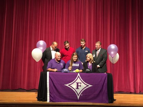 Marissa Guimbarda, softball, signs with Furman University