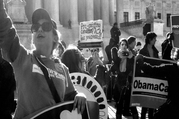 The Affordable Health Care Act has been a subject of controversy since the day of its announcement, prompting citizens to take action, regardless if they are for or against the act. In 2012 a variety of American citizens rallied in front of the US Supreme Court in Washington DC, supporting The Affordable Care Act and all of its components. 