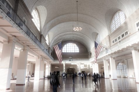 The Grand Hall of Ellis Island will be much busier now sending Americans back to their European countries of origin. 