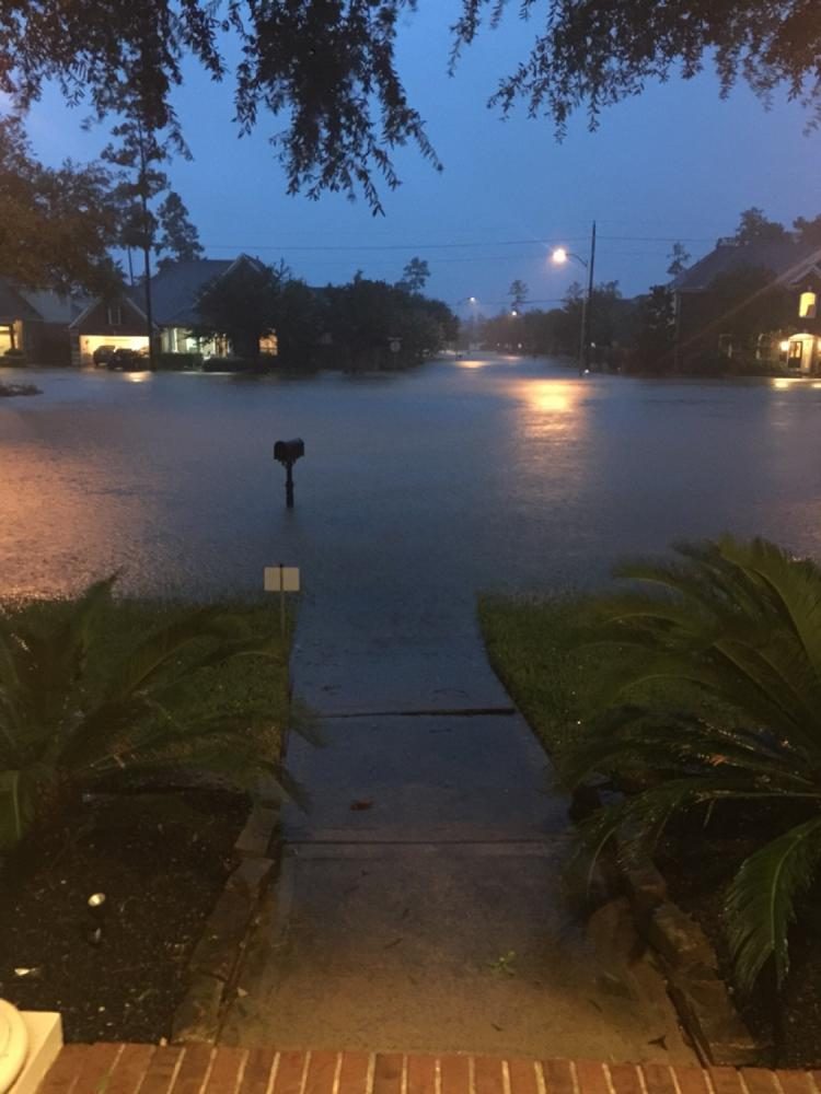 We are way better off than most. The water is still rising very fast, at about five feet an hour. Rain has slowed down for now. It is going to sit on top of us for three more days so its only a matter of time, said Scott Bauer, a resident of Houston, in an interview.