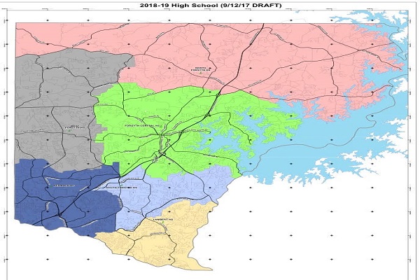 The proposed map for redistricting caused panic for many large neighborhoods, including Three Chimneys Farm 