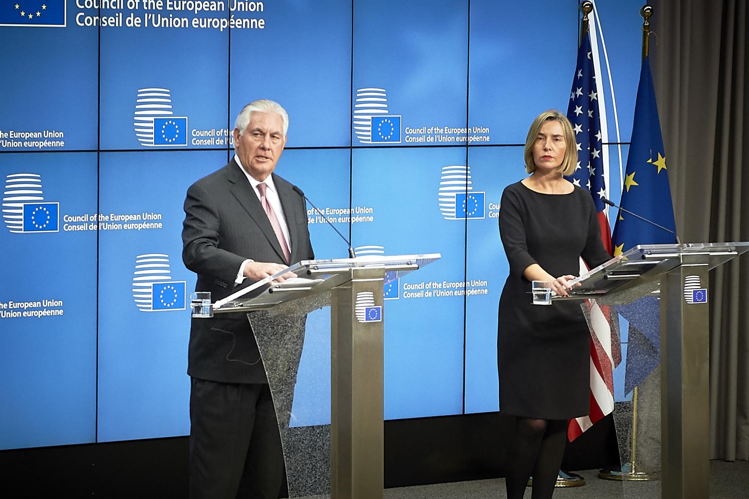 Photo provided by European External Action Service on December 5, 2017 , link to original work: https://www.flickr.com/photos/eeas/38490514544/in/photolist-21DgWZ7-Scvjio-Tqo469-Sfa3uR-TtZTkg-SctCM1-Uisvee-RdnrKG-atq1yN-TYyPTJ-VhtHVG-VhtFHA-SNuoEk-YHZckG-RM4rBe-EBBTC3-QufTFu-Tfbjjq-TfbeCm-YzHa59-U8vtYE-TqnNqY-Sf9J3v-Tf9t6h-ThwnZP-WP6XBs-VicHps-22h2FPm-SsNUvU-Tfbdgy-XaiAoJ-VigZx1-JYyi8F-XqLuyC-Vx2wDi-22KAC5x-TMQ1UB-F8k8sk-WP6Z6Q-YHZcw3-SNTtX7-JYyhU4-W1VK1X-STZMU5-FZbW4f-RLauWY-VgPnrG-SU1H8Q-SZ55Fj-Tf9tW5 , link to license: https://creativecommons.org/licenses/by-nc/2.0/legalcode , Former Secretary of State Rex Tillerson was fired by President Donald Trump earlier this week.