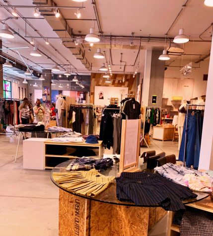 Picture was taken inside an Urban Outfitters store.