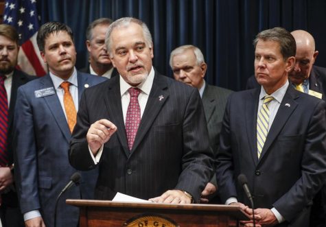Photo w/ men at the podium: Photo by Bob Andres taken on February 4, 2020, Some rights reserved, (license link) bismarcktribune.com