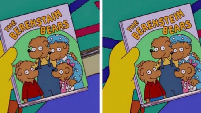 Picture displaying the actual title of the children’s series (left) versus the one commonly remembered by people (right)