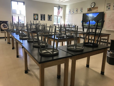  Photo taken on, October 26th, 2021, of a Lambert classroom after students have been dismissed. The classroom, now empty, will soon be full of questions, different perspectives, and knowledge with the help of teachers. (Samantha Nyazema)
