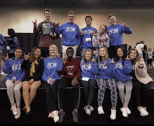 This is an image of the first Lambert students to attend Beta Con. Taken on January 26, 2019. Since 2019, Lambert’s Beta club has significantly gotten larger and is now taking 50 students to Beta Con. (Lambert Beta Club)  
