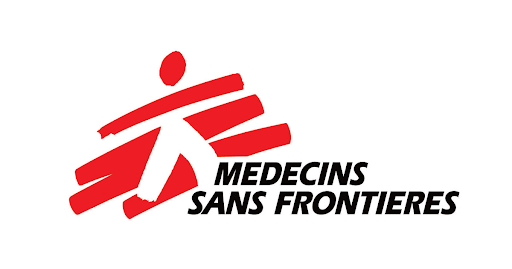 This is the logo for the Doctors without Borders organization. Medecins Sans frontieres is the organizations name in French, where its origin was. (Doctors Without Borders)