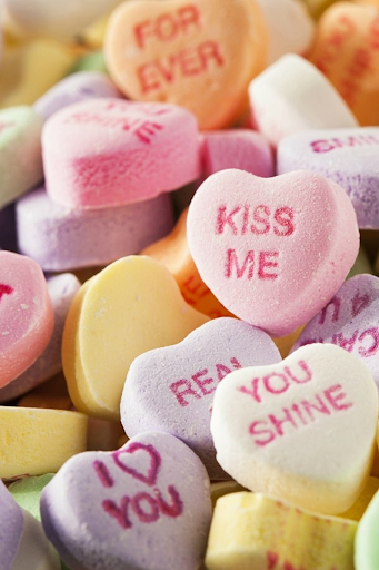 This is an image of a popular type of candy given to others during Valentine’s Day. (Taken from National Geographic Kids) It is very common to give sweet treats to loved ones during the holiday of romance. 