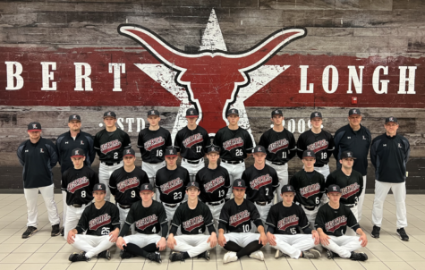 Varsity Baseball team picture, taken on March 8, 2022. 