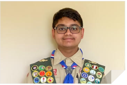 Omkar in his Scout Uniform with his badges, accessed May 20, 2022. 