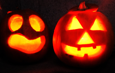 Carved pumpkins lit with candles, or Jack O Lanterns, are a common Halloween activity. Originating from Ireland, carve pumpkins and other gourds are said to ward off evil spirits associated with the coming winter. 
