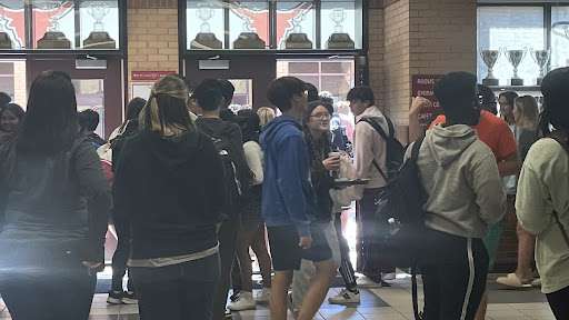 Crowded halls during class change, taken by Lacey Hester in October of 2022