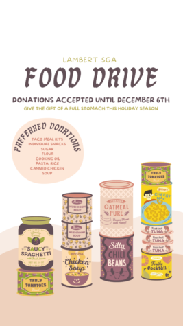 Graphic for the food drive, courtesy of Natalie Ogden