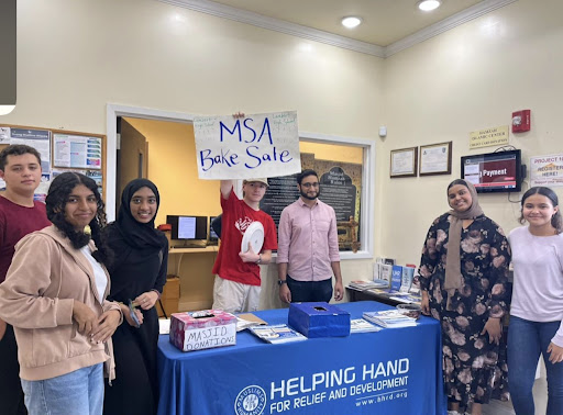 MSA and HelpingHandUSA collaborated to raise over $800 dollars for Pakistan flood relief. Taken from @lambert.msa