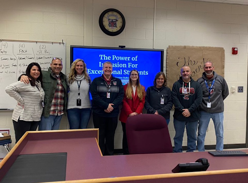 This is an image of Katie (fourth from the right) and the Lambert school administrators. Taken after Katie’s Exceptional presentation on inclusive learning. (Taken on January 28th by Shriya Buche) 