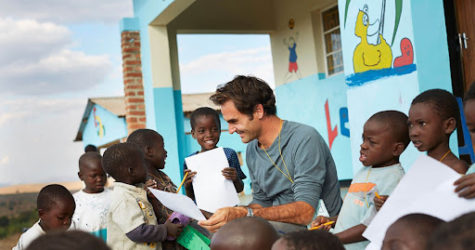 Roger Federer is globally recognized as one of the greatest professional tennis players of all time. Even after retiring, Federer continues his work at his foundation to this day (Photo courtesy of the Roger Federer Foundation).
