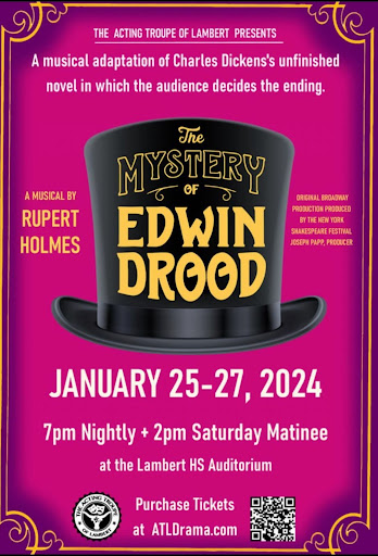 The flyer used to advertise Edwin Drood, courtesy of Lambert ATL