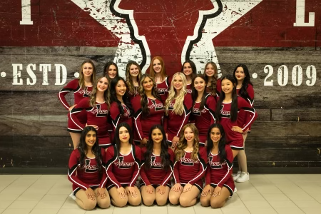 Lambert Dance Team taking team pictures at the beginning of the year. Courtesy of Lambert Dance Team.
