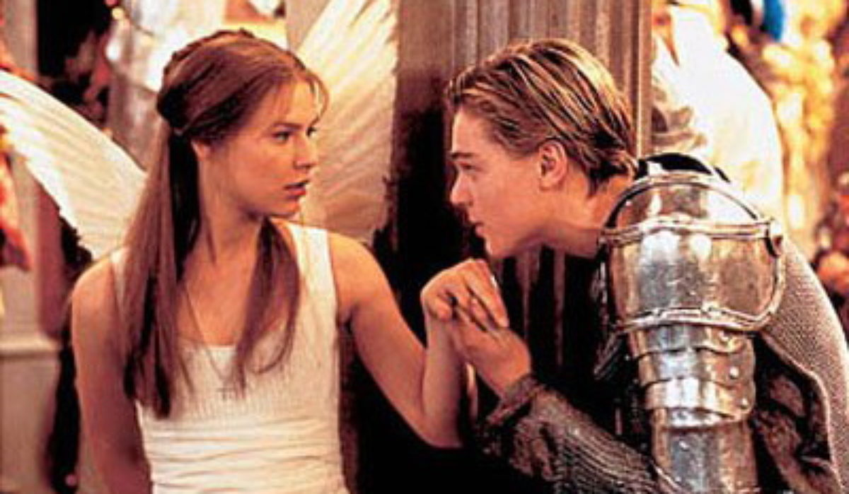 The image shows the scene when Romeo (Leonardo Dicaprio) and Juliet (Claire Danes) first meet each other. (The Lambert Post)