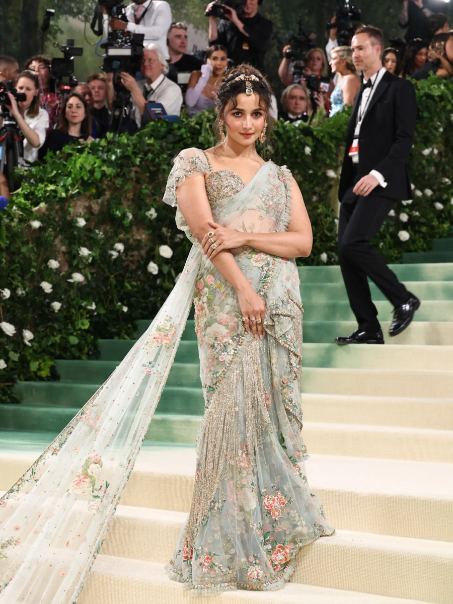 The image shows Indian actress Alia Bhatt at the Met Gala. (Courtesy of Vogue)
