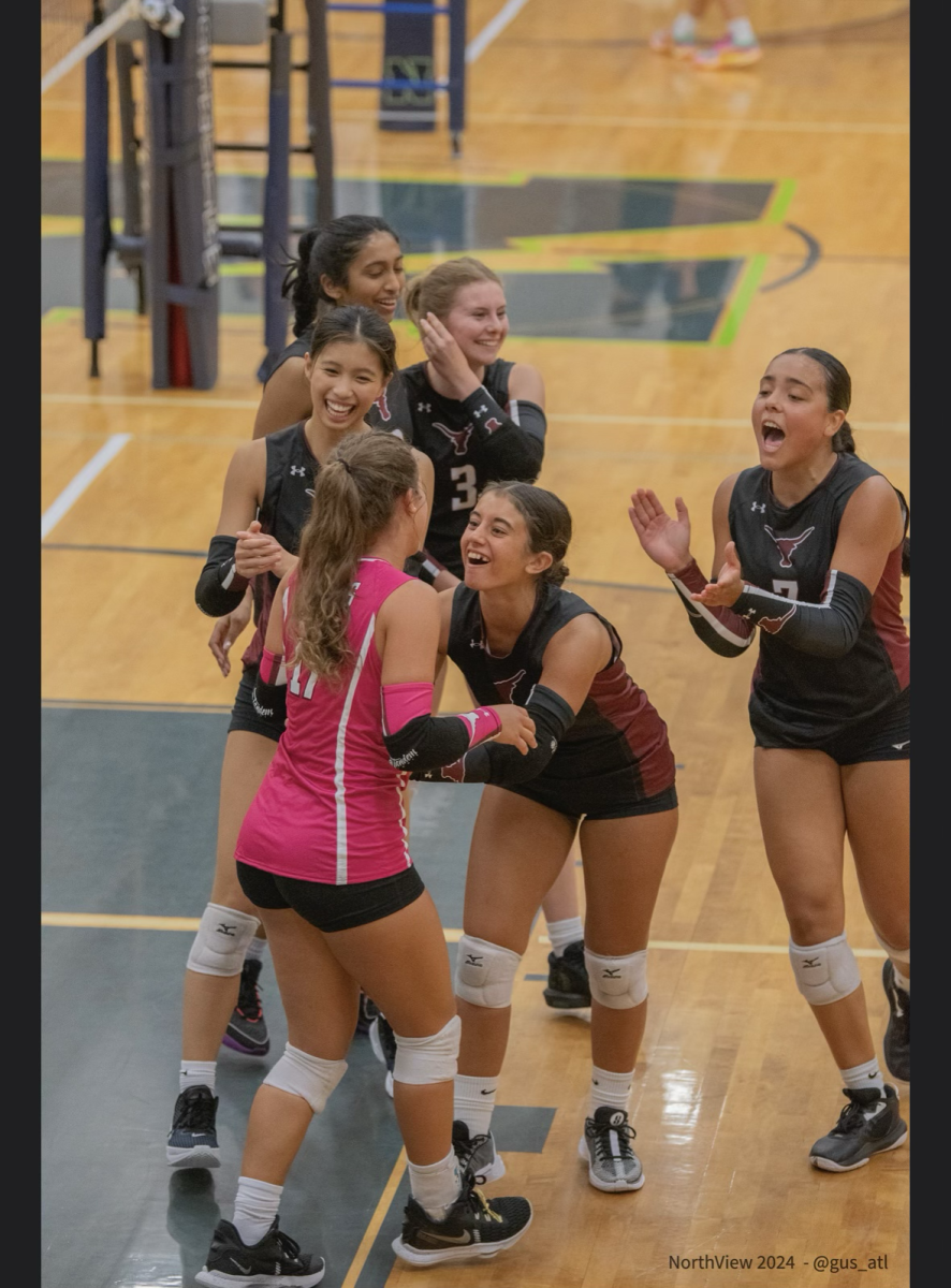 Lambert Volleyball at their game against Northview High School on Aug.14, 2024 (Courtesy to Lambert Volleyball)

