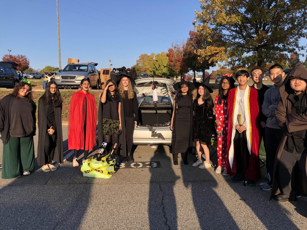 Lambert's Model UN club at Trunk-or-Treat.