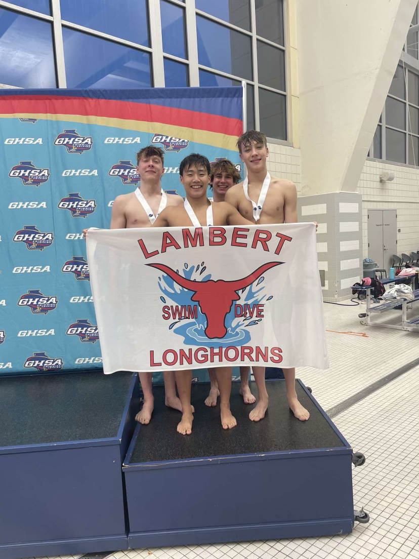 Micah Kim and his teammates at the state championship. (Kerry Langley)
