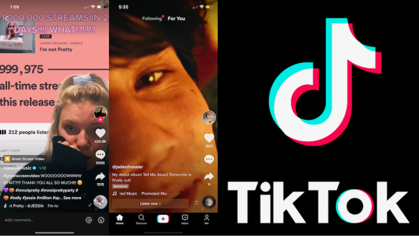 An image showing artists promoting their music on TikTok. (Capital Current)