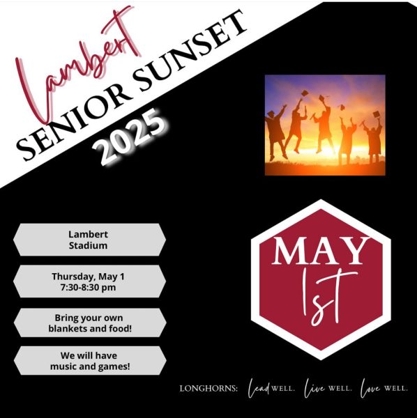Lambert’s Senior Sunset event is set for May 1, 2025 to commemorate the graduating class one final time. (Lambert Longhorns Instagram)