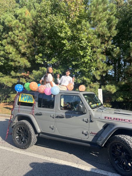 Ansh Raikhy at Homecoming Parade 2025 (McKenzie Nannenhorn/The Lambert Post).

