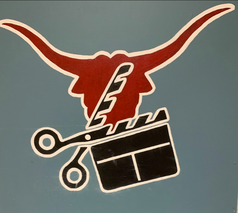 The Lambert Film logo outside the AV classroom (Sophie Borski/The Lambert Post).