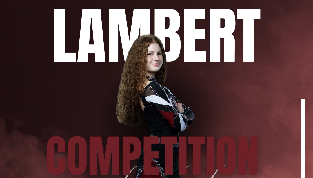 Sophomore Kayleigh Godwin, posing for the competition cheerleading schedule(Gaby Ruiz/The Lambert Post).