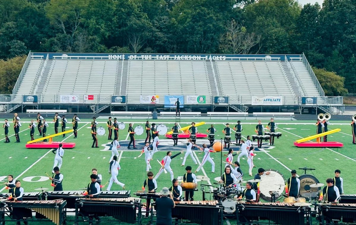 Lambert Marching Band performing at the Georgia Marching Band Classic: East Jackson (Nethra Peddu).