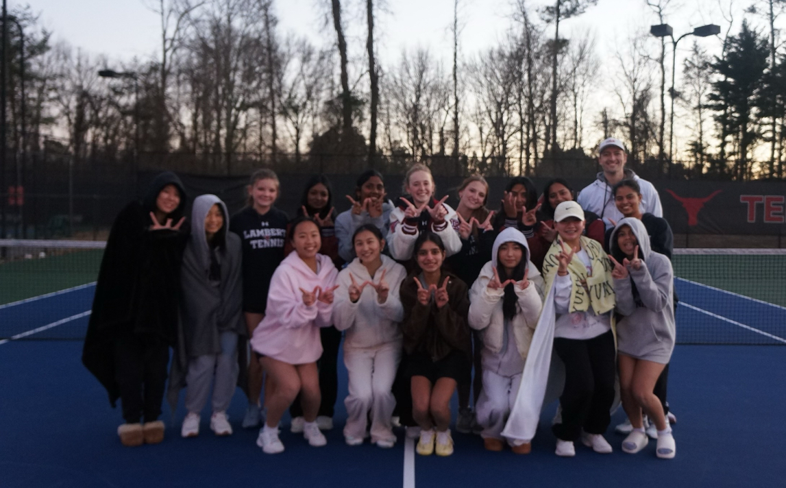 Lambert Girls Tennis Team (Nisha Venkatesh).