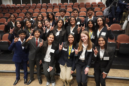 FBLA Officers after the annual SLC Awards Ceremony (Credits: Nethra Peddu).
